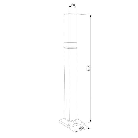 Уличный ландшафтный светильник Elektrostandard 1537 TECHNO LED серый (a052861)