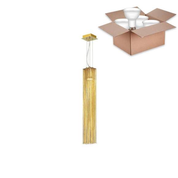 Подвесной светильник с лампочкой Odeon Light Luigi 4137/1+Lamps Gu10