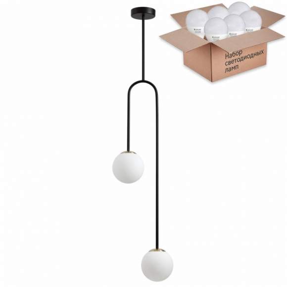 Потолочный светильник с лампочками Odeon Light Ambi 4340/2+Lamps E14 P45 Потолочный светильник с лампочками Odeon Light Ambi 4340/2+Lamps E14 P45