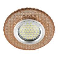 Встраиваемый светильник с подсветкой Fametto Luciole DLS-L143 Gu5.3 Glassy/Light Tea UL-00003885
