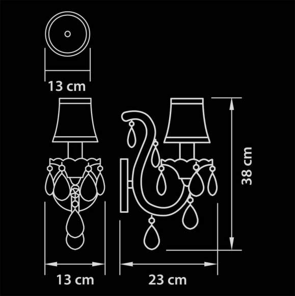 726611 Настенное бра Lightstar Princia 726611 Настенное бра Lightstar Princia