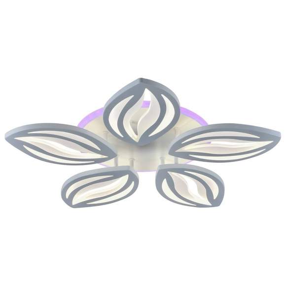 Светодиодная люстра с ПДУ Profit Light 8021/5 WHT 100W+7W RGB Светодиодная люстра с ПДУ Profit Light 8021/5 WHT 100W+7W RGB