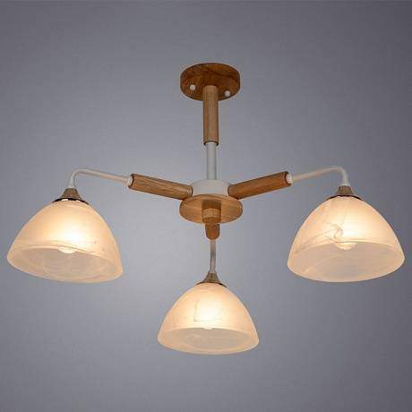 Потолочная люстра на штанге Matthew Arte Lamp с поддержкой Маруся A5032PL-3BR-М Потолочная люстра на штанге Matthew Arte Lamp с поддержкой Маруся A5032PL-3BR-М