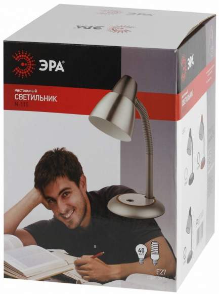 N-115-E27-40W-BK Настольная лампа Эра C0044884 N-115-E27-40W-BK Настольная лампа Эра C0044884