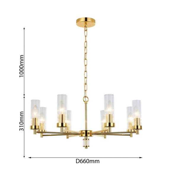 Подвесная люстра Favourite Aesthetic с поддержкой Алиса 2673-8P-A Подвесная люстра Favourite Aesthetic с поддержкой Алиса 2673-8P-A