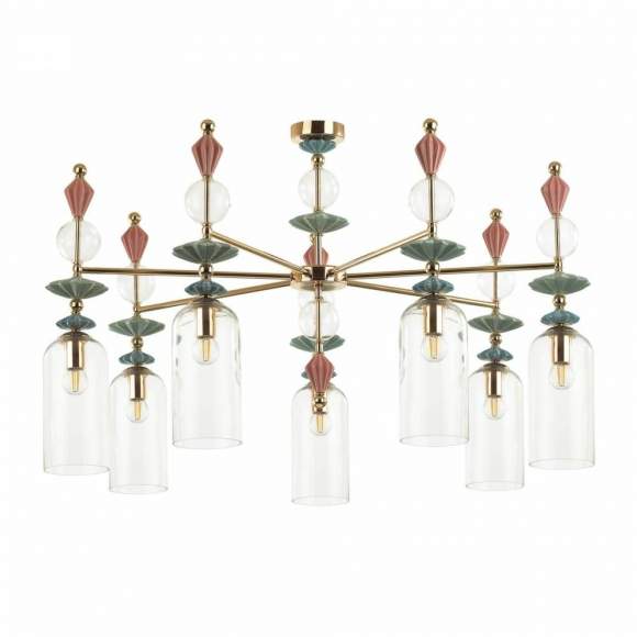 Люстра на штанге Odeon Light Bizet с поддержкой Алиса 4855/7C-A