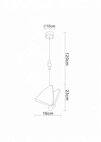 Подвесной светодиодный светильник Divinare Letizia 1200/01 SP-6