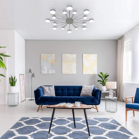 Люстра потолочная с пультом ДУ Eurosvet Nitrino 90242/16 хром (a053443) Люстра потолочная с пультом ДУ Eurosvet Nitrino 90242/16 хром (a053443)