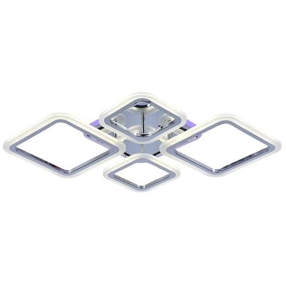 Светодиодная диммируемая люстра с ПДУ Profit Light 8075/2+2 CHR