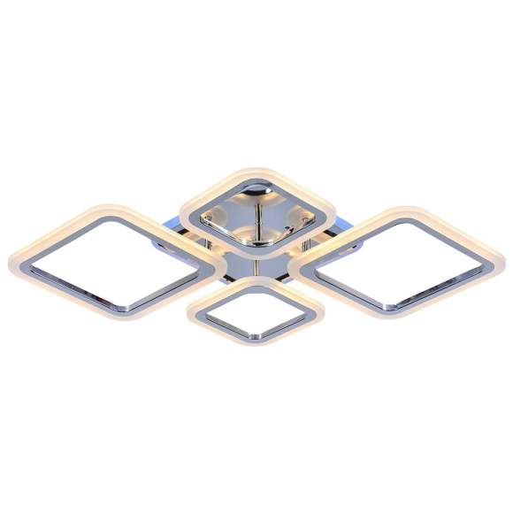 Светодиодная диммируемая люстра с ПДУ Profit Light 8075/2+2 CHR