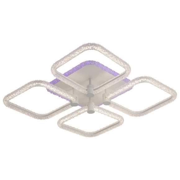Потолочный диммируемый светильник с пультом ДУ Profit Light 8049/4 WHT 99W+8W RGB Потолочный диммируемый светильник с пультом ДУ Profit Light 8049/4 WHT 99W+8W RGB