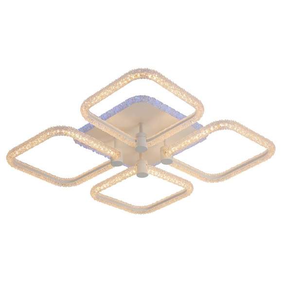 Потолочный диммируемый светильник с пультом ДУ Profit Light 8049/4 WHT 99W+8W RGB Потолочный диммируемый светильник с пультом ДУ Profit Light 8049/4 WHT 99W+8W RGB