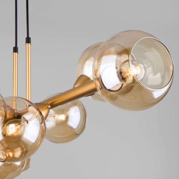 Подвесной светильник Евросвет Roger 70113/8 янтарный a047076