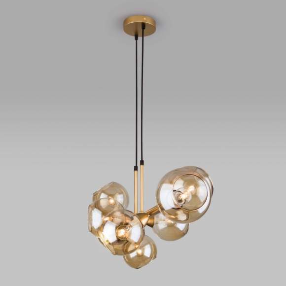 Подвесной светильник Евросвет Roger 70113/8 янтарный a047076