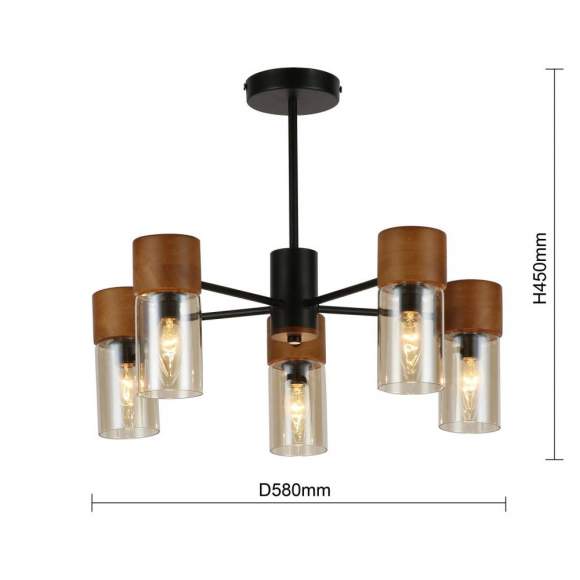 Люстра на штанге F-Promo Torr с поддержкой Алиса 2633-5P-A Люстра на штанге F-Promo Torr с поддержкой Алиса 2633-5P-A