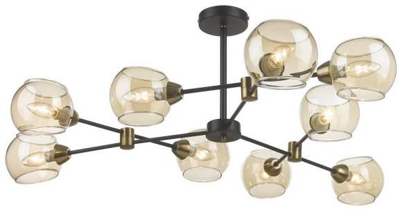 Люстра на штанге с лампочками Velante 249-023-09+Lamps E14 Свеча