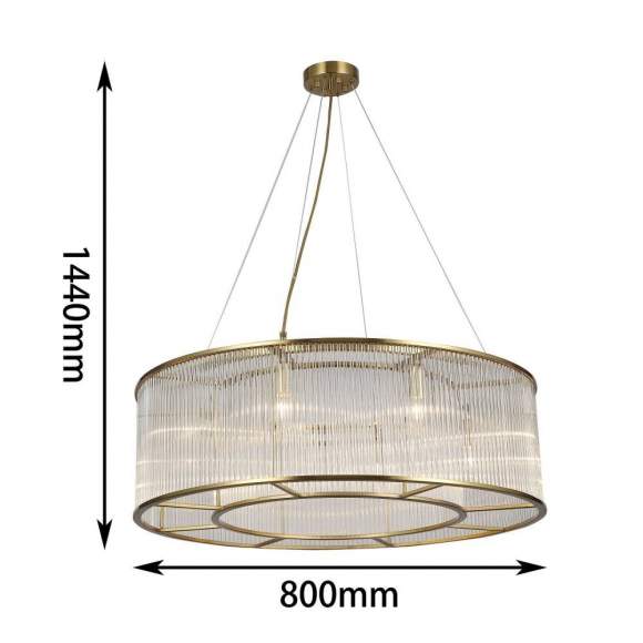 Подвесная люстра Favourite Wonderland с лампочками 2907-8P+Lamps E14 Свеча