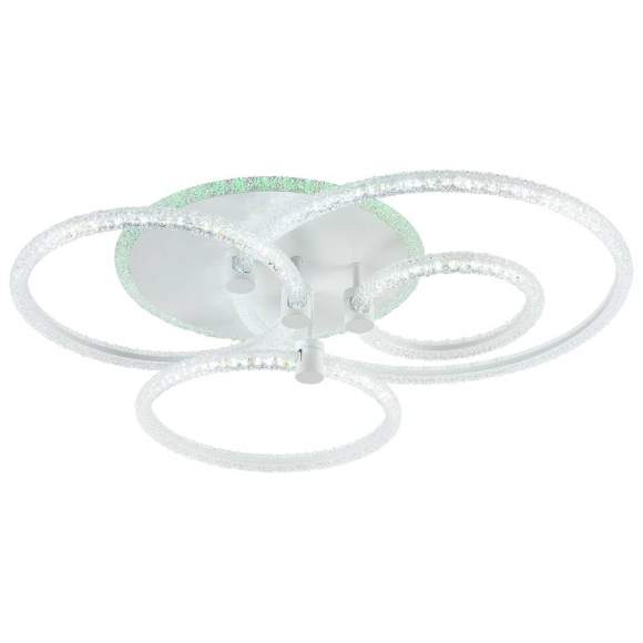 Светодиодная диммируемая люстра с ПДУ Profit Light 8024/4 WHT 116W+8W RGB Светодиодная диммируемая люстра с ПДУ Profit Light 8024/4 WHT 116W+8W RGB