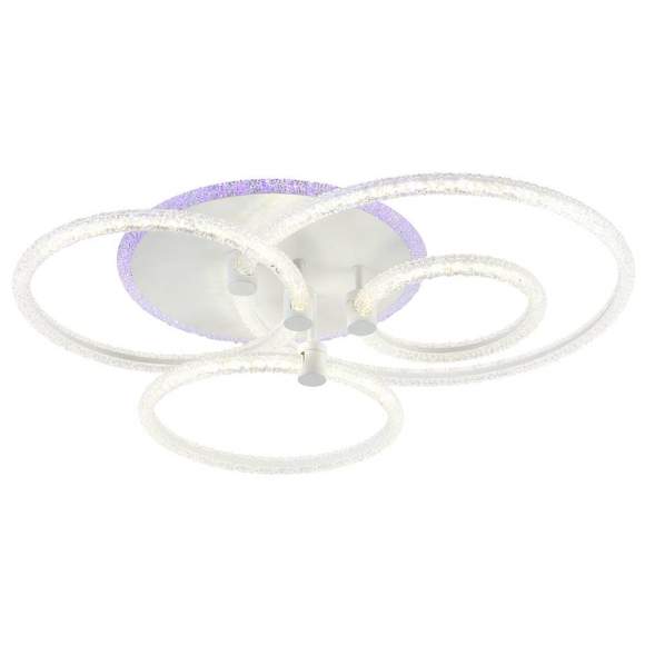 Светодиодная диммируемая люстра с ПДУ Profit Light 8024/4 WHT 116W+8W RGB Светодиодная диммируемая люстра с ПДУ Profit Light 8024/4 WHT 116W+8W RGB