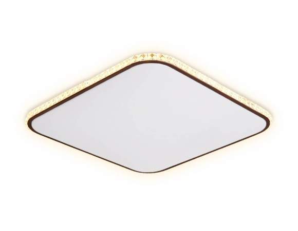 Потолочный светодиодный светильник с ПДУ ИК и дополнительной подсветкой Ambrella light Orbital FF76