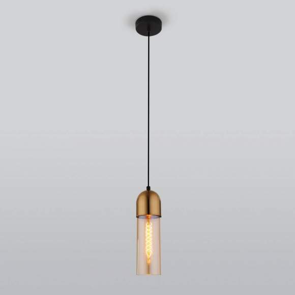 Подвесной светильник Airon Eurosvet 50180/1 янтарный (a052424)