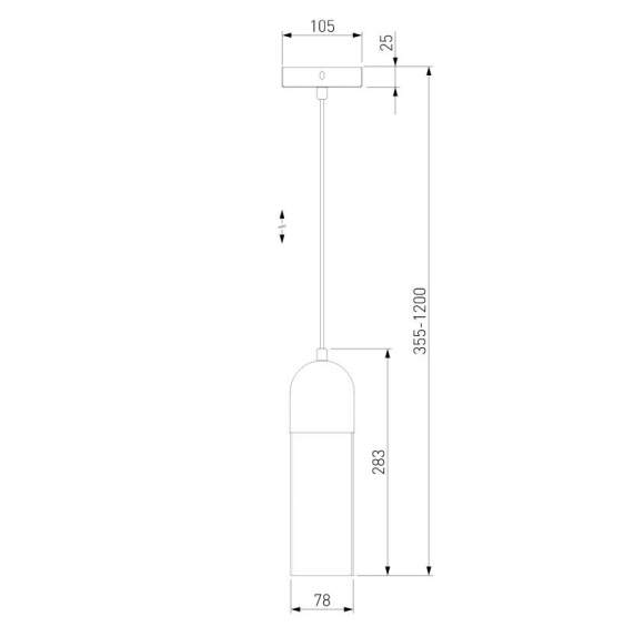Подвесной светильник Airon Eurosvet 50180/1 янтарный (a052424)