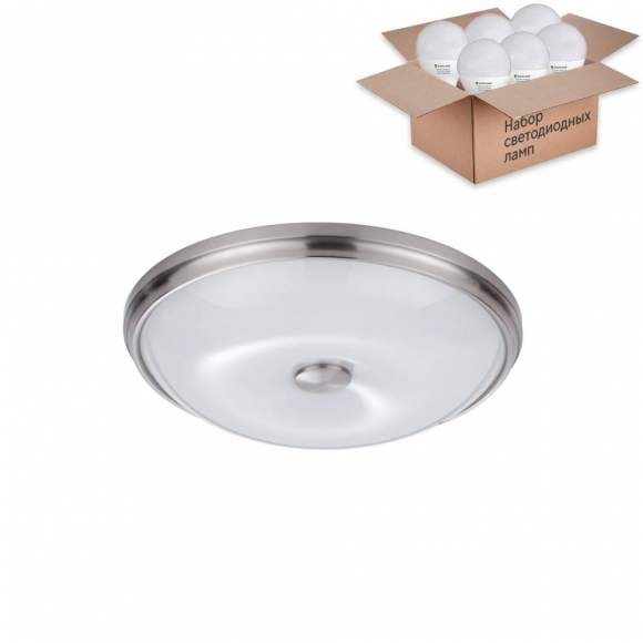 Настенно-потолочный светильник с лампочками Odeon Light Pelow 4957/4+Lamps E14 P45 Настенно-потолочный светильник с лампочками Odeon Light Pelow 4957/4+Lamps E14 P45