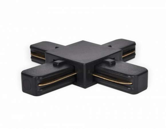 Соединитель Х-образный для однофазного шиноровода Ambrella light Track System GL7083 BK Соединитель Х-образный для однофазного шиноровода Ambrella light Track System GL7083 BK