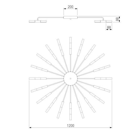 Потолочная люстра Bastone Bogate's 349 Smart (a054005) Потолочная люстра Bastone Bogate's 349 Smart (a054005)