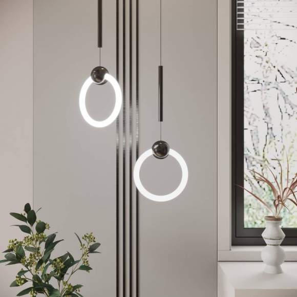 Подвесной светодиодный светильник Eurosvet 90165/1 черный жемчуг