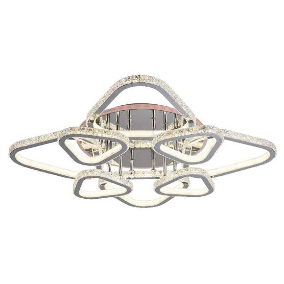 Светодиодная диммируемая люстра с ПДУ Profit Light 8042/4+4 CHR 352W+10W RGB Светодиодная диммируемая люстра с ПДУ Profit Light 8042/4+4 CHR 352W+10W RGB