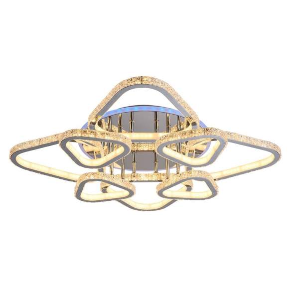 Светодиодная диммируемая люстра с ПДУ Profit Light 8042/4+4 CHR 352W+10W RGB Светодиодная диммируемая люстра с ПДУ Profit Light 8042/4+4 CHR 352W+10W RGB