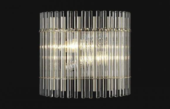 Бра Crystal Lux с лампочками AURELIO AP2 GOLD+CHROME/TRANSPARENT+Lamps E14 Свеча Бра Crystal Lux с лампочками AURELIO AP2 GOLD+CHROME/TRANSPARENT+Lamps E14 Свеча