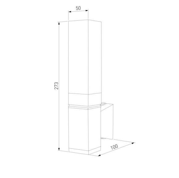 Уличный настенный светильник Elektrostandard 1534 TECHNO LED черный (a052856)