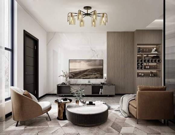 Люстра на штанге Escada 671/8P Black/Gold