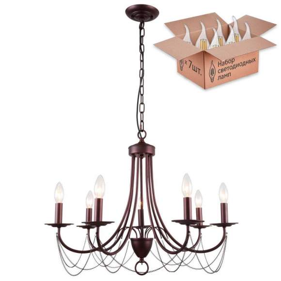 Люстра с лампочками F-Promo Plini 2590-7P+Lamps Люстра с лампочками F-Promo Plini 2590-7P+Lamps