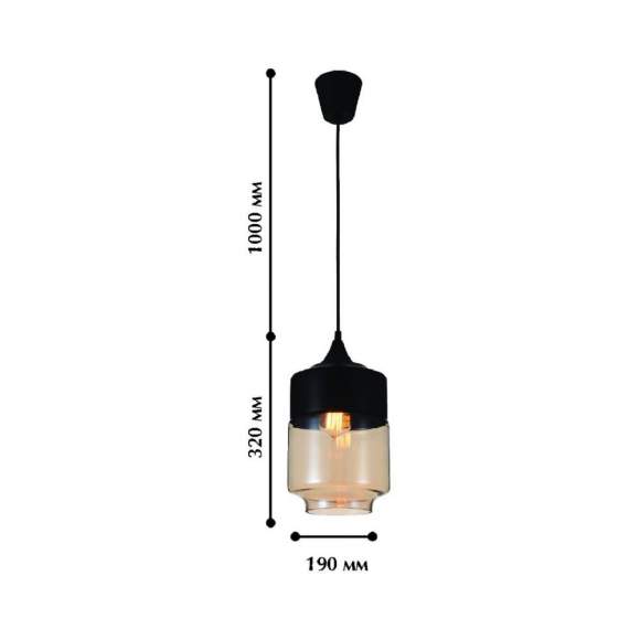 Светильник с ретро лампой Favourite Kuppe 1592-1P+Retro Lamps Светильник с ретро лампой Favourite Kuppe 1592-1P+Retro Lamps