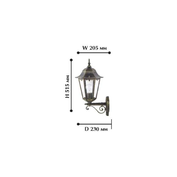 Уличный светильник с лампочкой Favourite London 1809-1W+Lamps E27 P45 Уличный светильник с лампочкой Favourite London 1809-1W+Lamps E27 P45