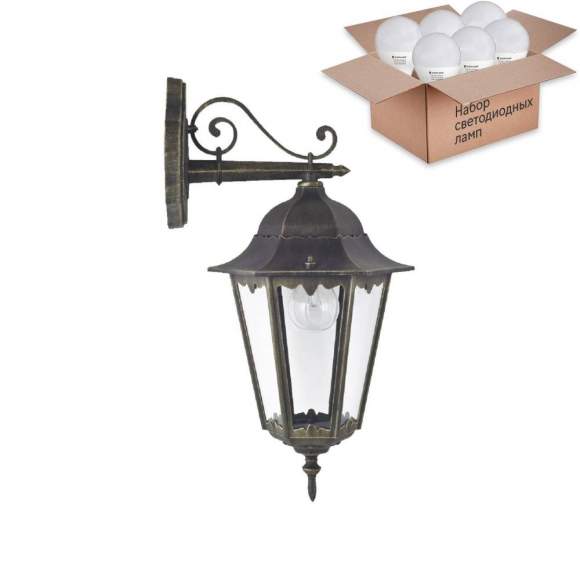 Уличный светильник с лампочкой Favourite London 1809-1W+Lamps E27 P45 Уличный светильник с лампочкой Favourite London 1809-1W+Lamps E27 P45