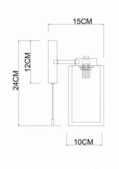 Бра Arte Lamp Leo A7027AP-1BK