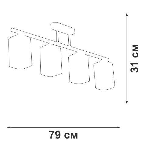Потолочный светильник Vitaluce V4923-1/4P