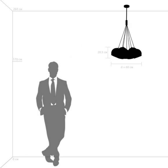 Подвесная люстра Sferico Lightstar 729071 Подвесная люстра Sferico Lightstar 729071