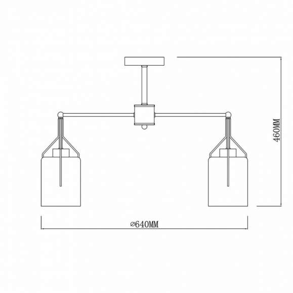 Потолочная люстра Escada Divita 688/5P Потолочная люстра Escada Divita 688/5P