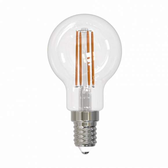 Филаментная светодиодная лампа Е14 11W 3000K (теплый) Sky Uniel LED-G45-11W-3000K-E14-CL PLS02WH (UL-00005176)
