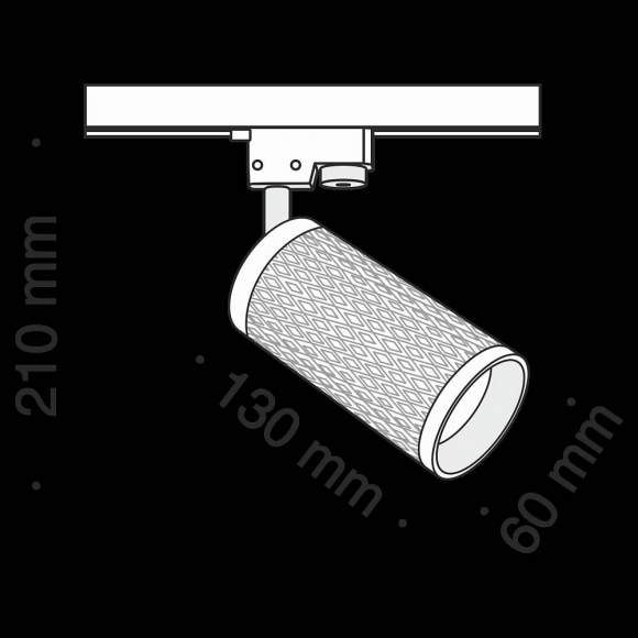 Однофазный светильник для трека Track Maytoni TR011-1-GU10-G