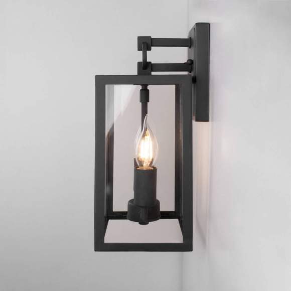 Уличный настенный светильник Elektrostandard Candle D (35150/D) черный (a058260)