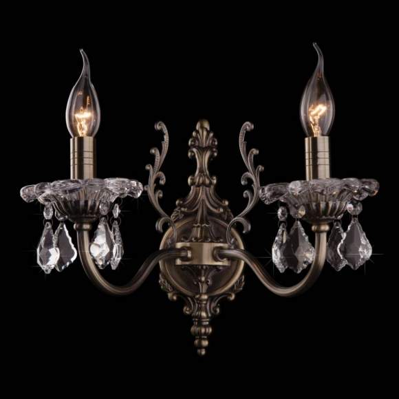 Бра Eurosvet 3281/2 античная бронза/прозрачный хрусталь Strotskis Бра Eurosvet 3281/2 античная бронза/прозрачный хрусталь Strotskis