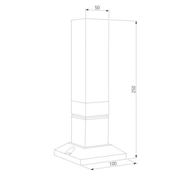 Уличный ландшафтный светильник Elektrostandard 1536 TECHNO LED черный (a052858)