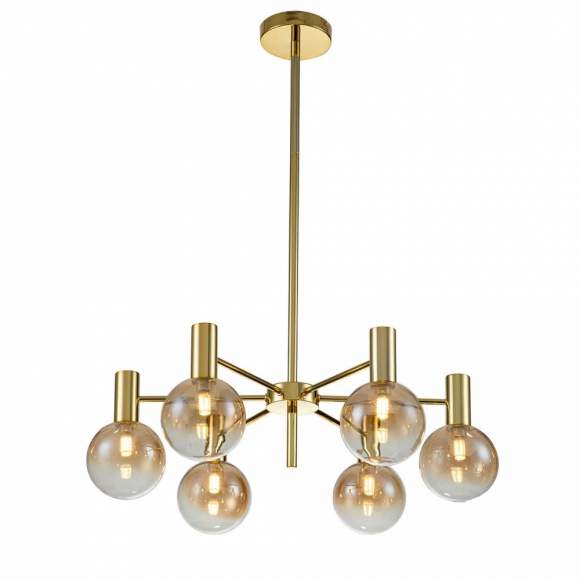 Люстра на штанге Indigo Collana 13015/6R Gold