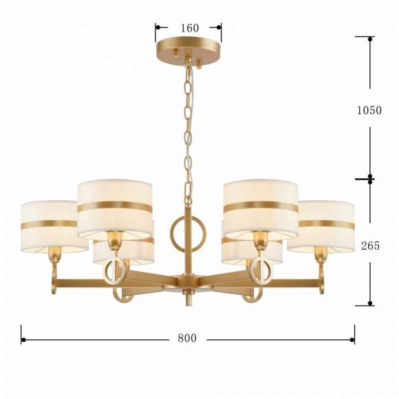 Подвесная люстра Mateo Favourite с поддержкой Алиса 2634-6P-A Подвесная люстра Mateo Favourite с поддержкой Алиса 2634-6P-A